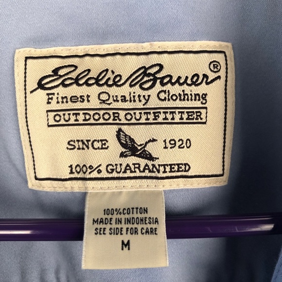 Women’s Eddie Bauer Powder blue Jean Jacket - Picture 2 of 5